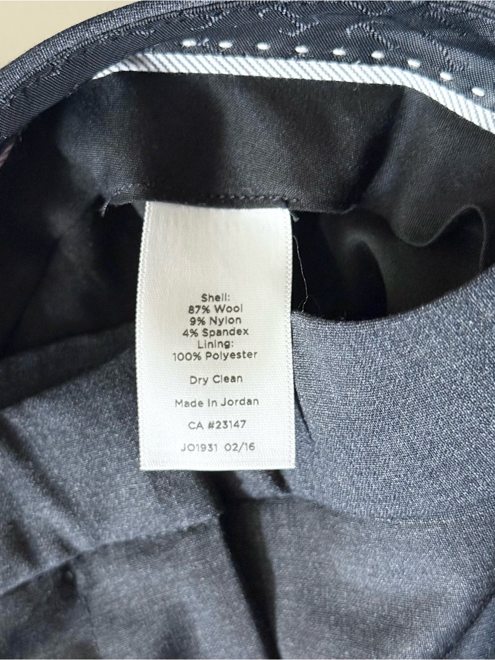 Talbots Petites Women’s 10P Dark Gray Wool Blend Stretch Ankle Dress Pants - Picture 7 of 7